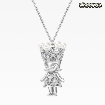 POP POP ROYAL MOLLY LACE Series Birthday Princess Necklace
