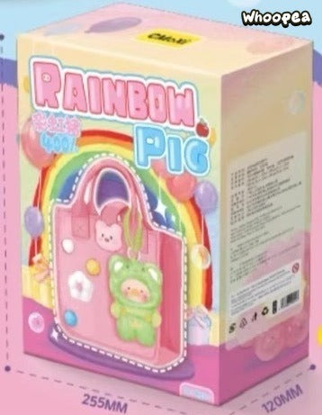 Rainbow Pig V1 400% Plush Dolls, Blind Box