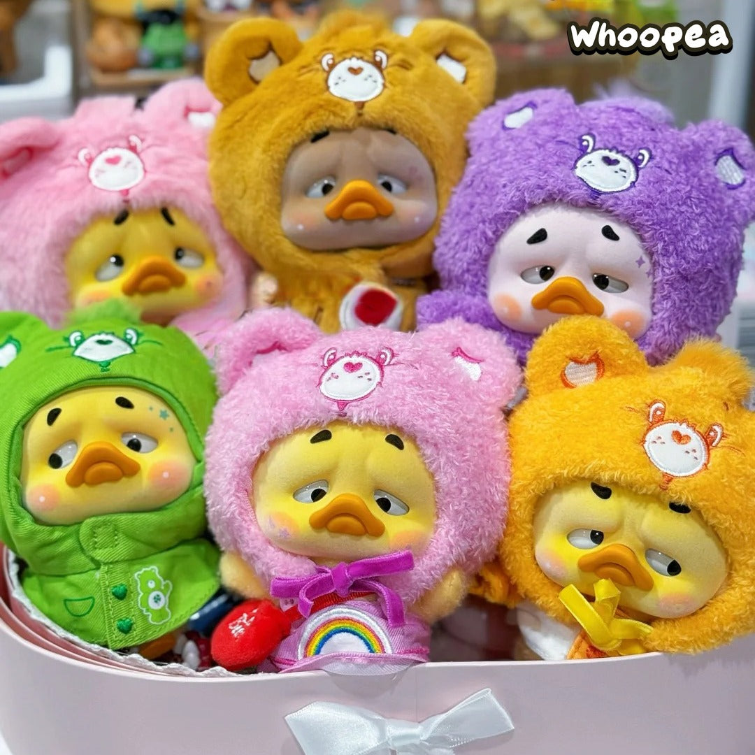 Care Bears x Upset Duck Neon Sweetheart Duck Series Plush Keychain