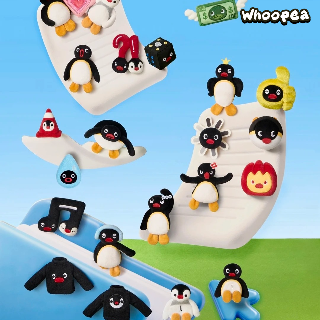 PINGU GUMOJI Series Plush Sticker Blind Bag