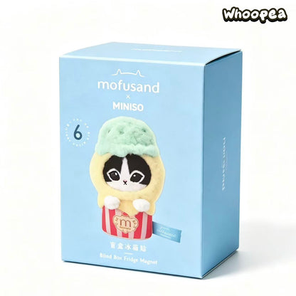 Mofusand Ice Cream Series Plush Fridge Magnet Blind Box