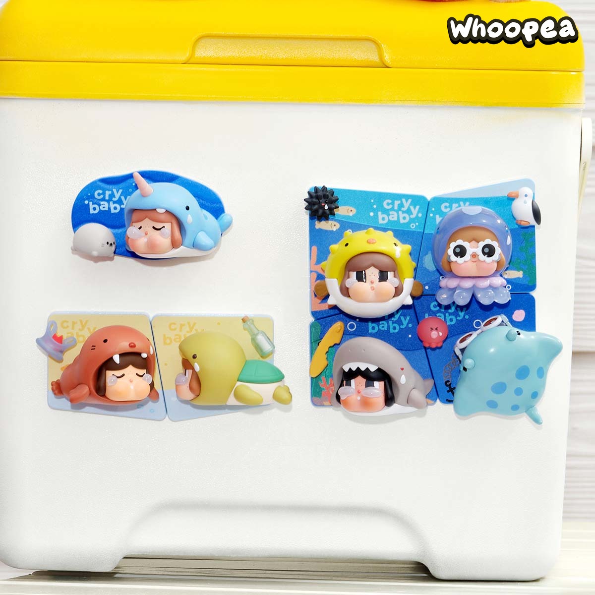 POP MART CRYBABY Cry Me an Ocean Series Fridge Magnet Blind Box