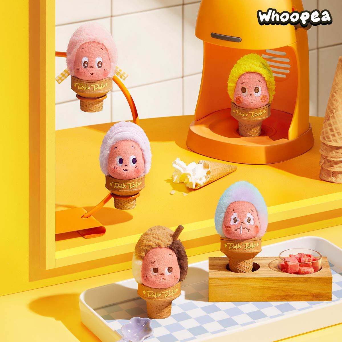 POP MART Twinkle Twinkle MOON GELATO Series-Ice Cream Plush