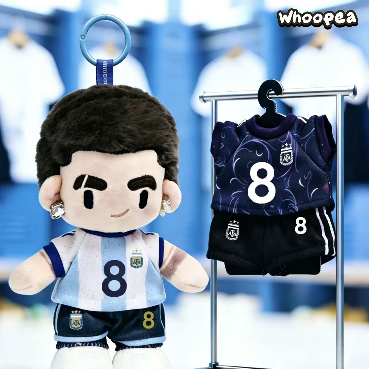 World Cup Messi Argentina National Team Series Plush Pendant