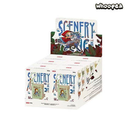 POP MART MOLLY 20th Anniversary Scenery Along the Way Series Retro Book Mini Bag Blind Box