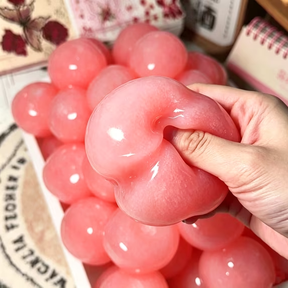 Crystal Slushy Fruit Squishy Zero Bounce Back Squishy - Sensory Fidget Toy