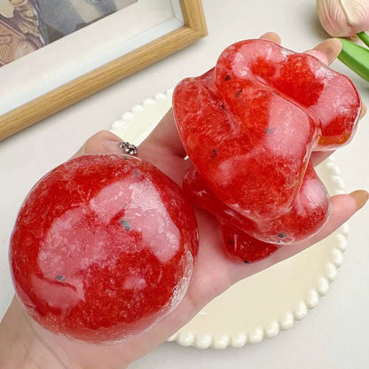 Crystal Slushy Fruit Squishy Zero Bounce Back Squishy - Sensory Fidget Toy