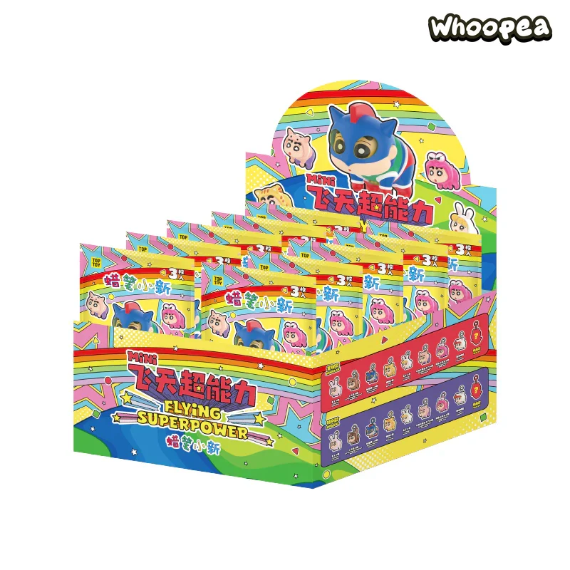 Crayon Shinchan Flying Super Power Series Mini Beans Figuren, Überraschungstüte 