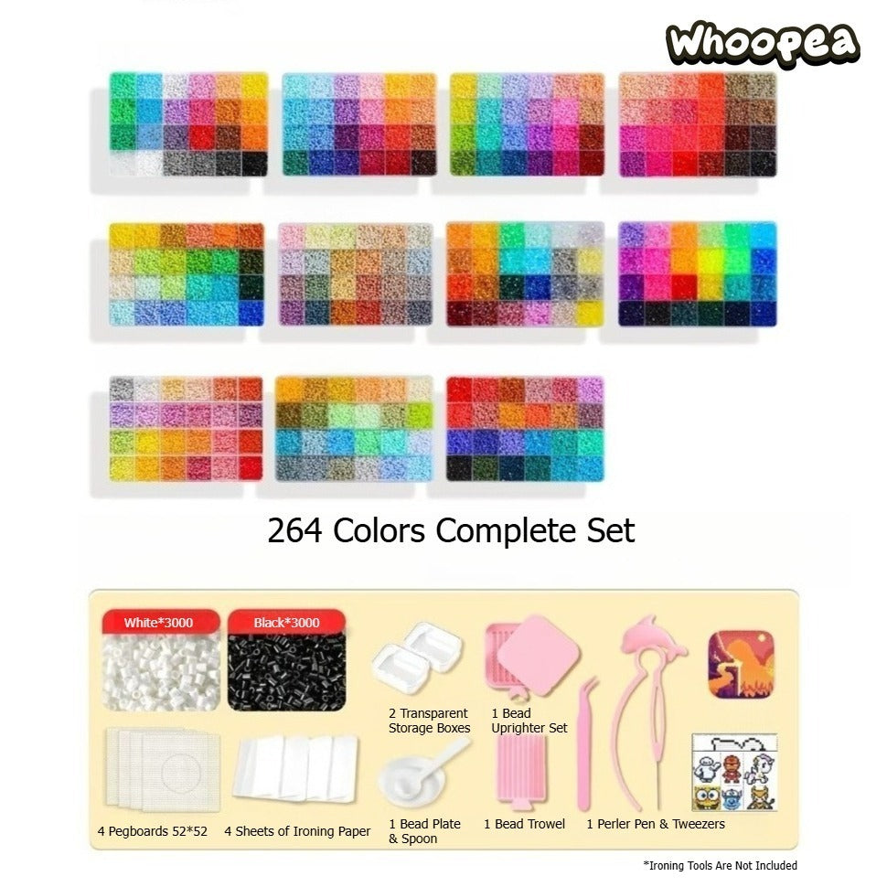 Fuse Beads  24 -264 Colors Starter Set Fuse Beads All-in-1 Collection, 2.6mm