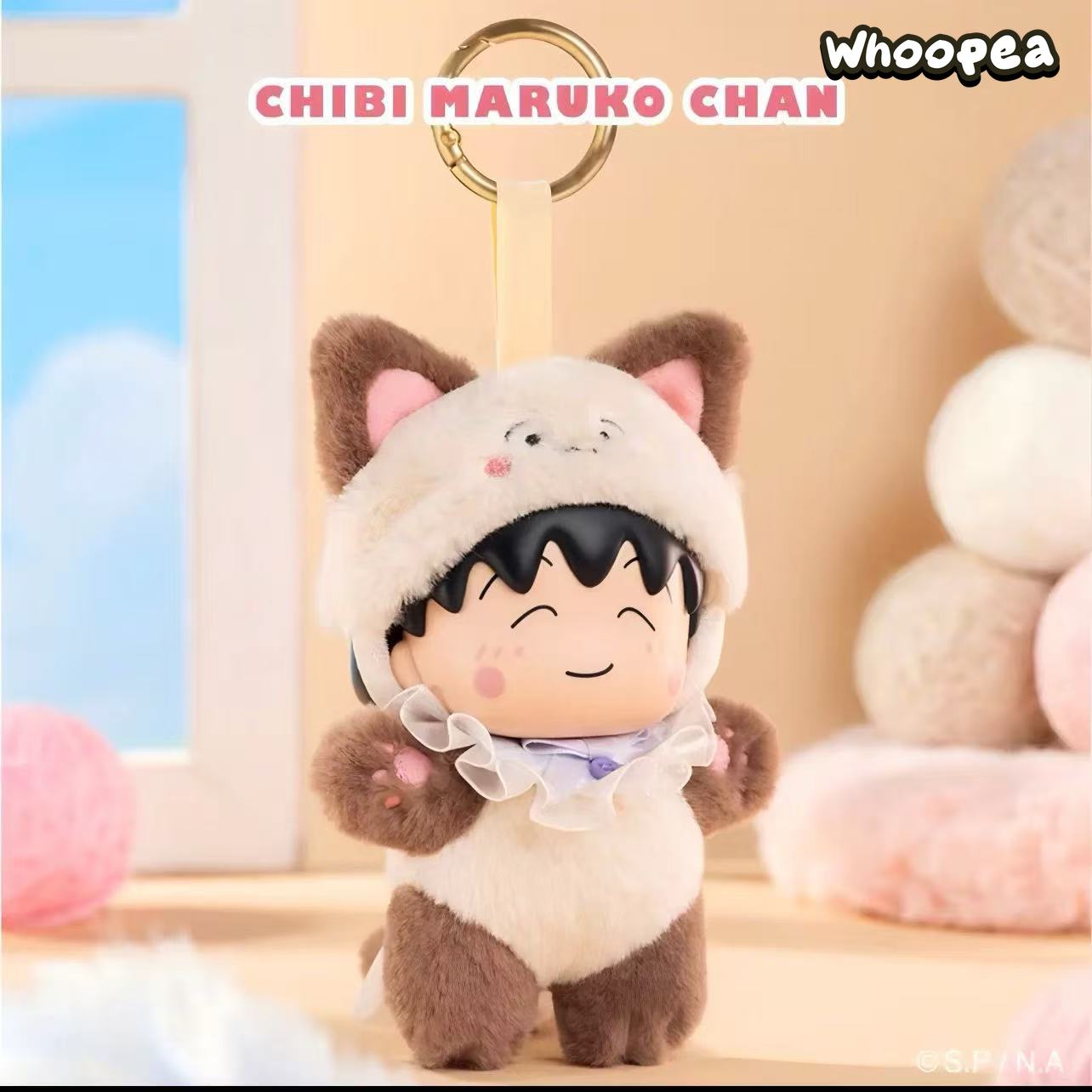 Chibi Maruko chan Meow Meow Kitty Series Plush Pendant Blind Box