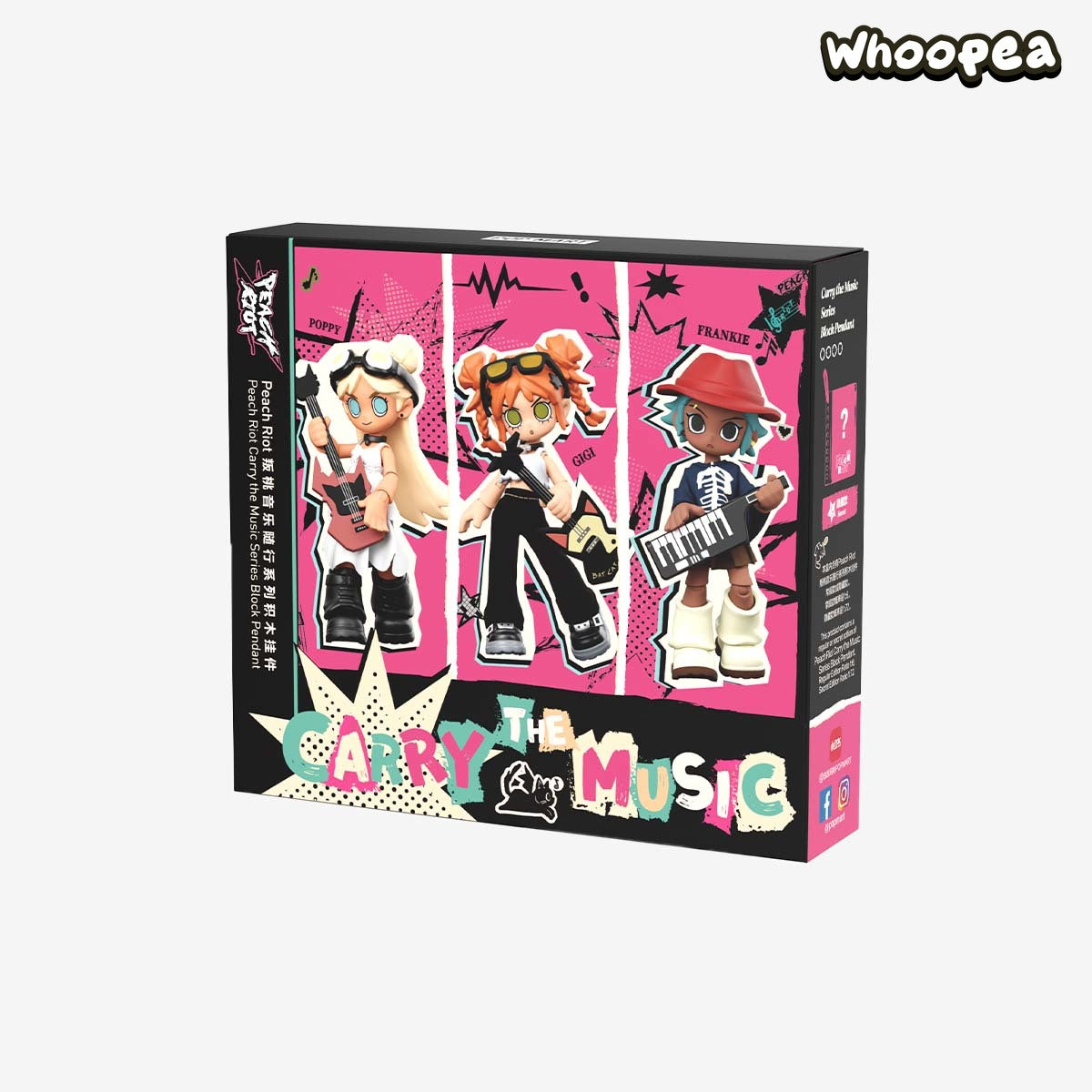 POP MART Peach Riot Carry the Music Series Block Pendant Blind Box (PRE-ORDER)