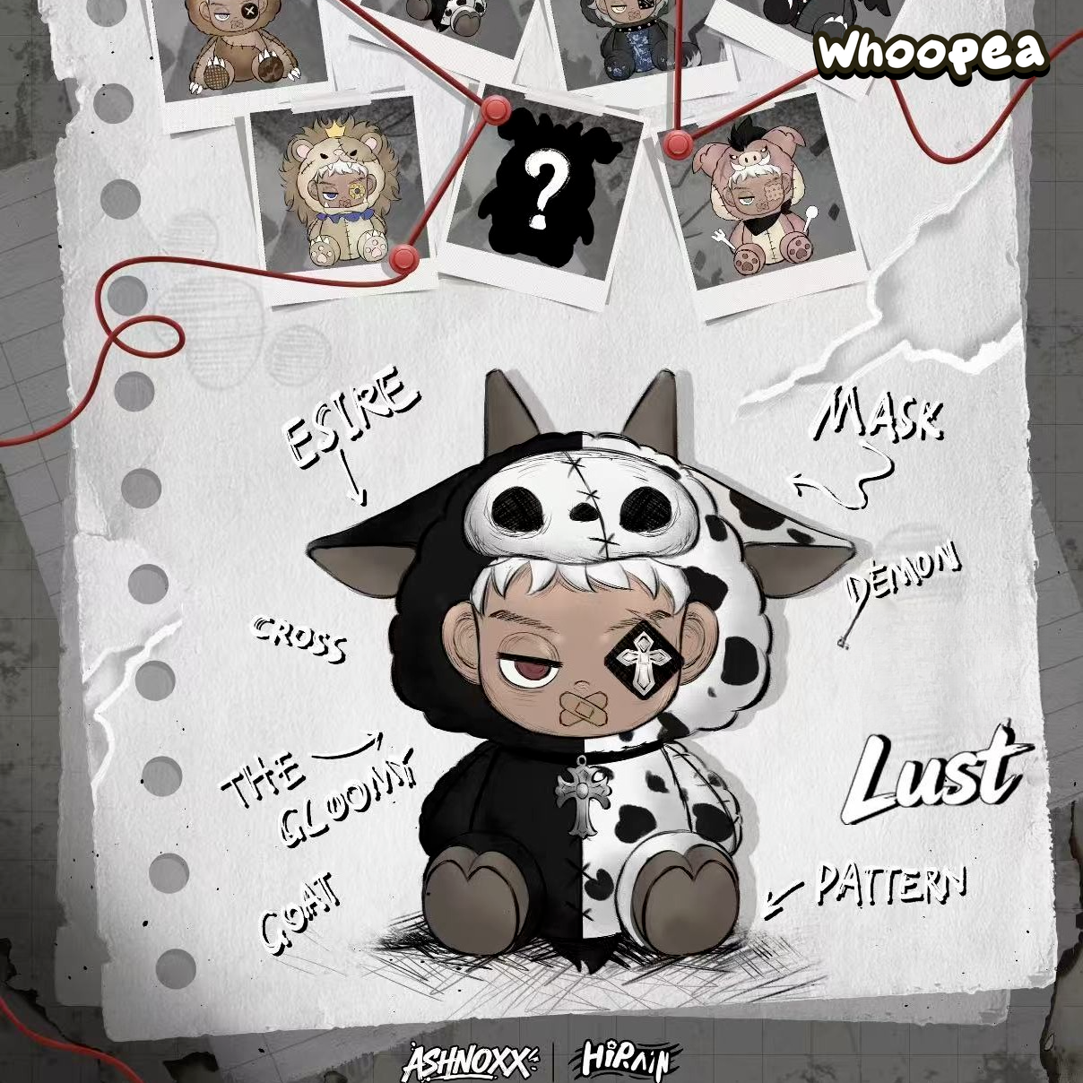 ASHNOXX  Ash: The Seven Divine Melodies Series Plush Blind Box