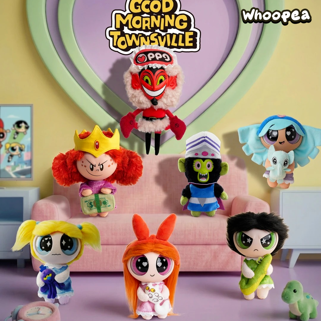 The Powerpuff Girls Good Morning Townsville Series Plush Pendant Blind Box (PRE-ORDER)