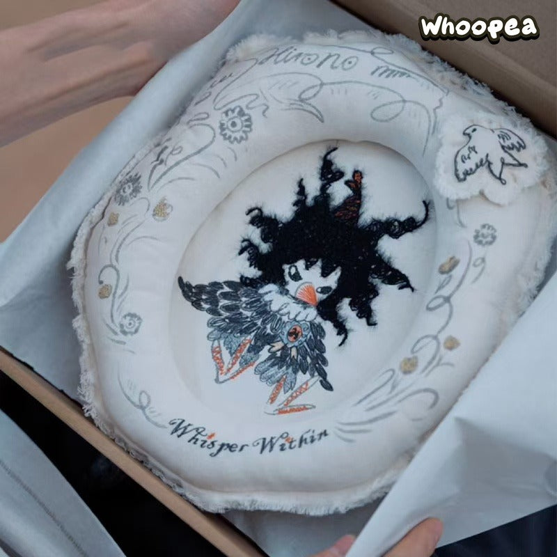 POP MART × Hirono Whisper Within Series Crow Fabric Artwork