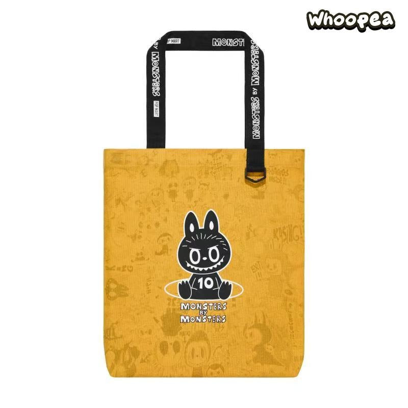 POP MART THE MONSTERS 10th Anniversary Tour Series Canvas Tote Bag, Beijing 10th Anniversary Tour Exclusive