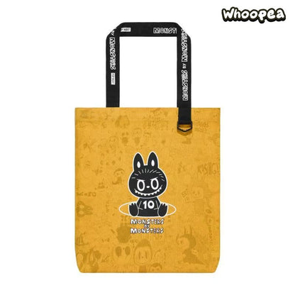POP MART THE MONSTERS 10th Anniversary Tour Series Canvas Tote Bag, Beijing 10th Anniversary Tour Exclusive