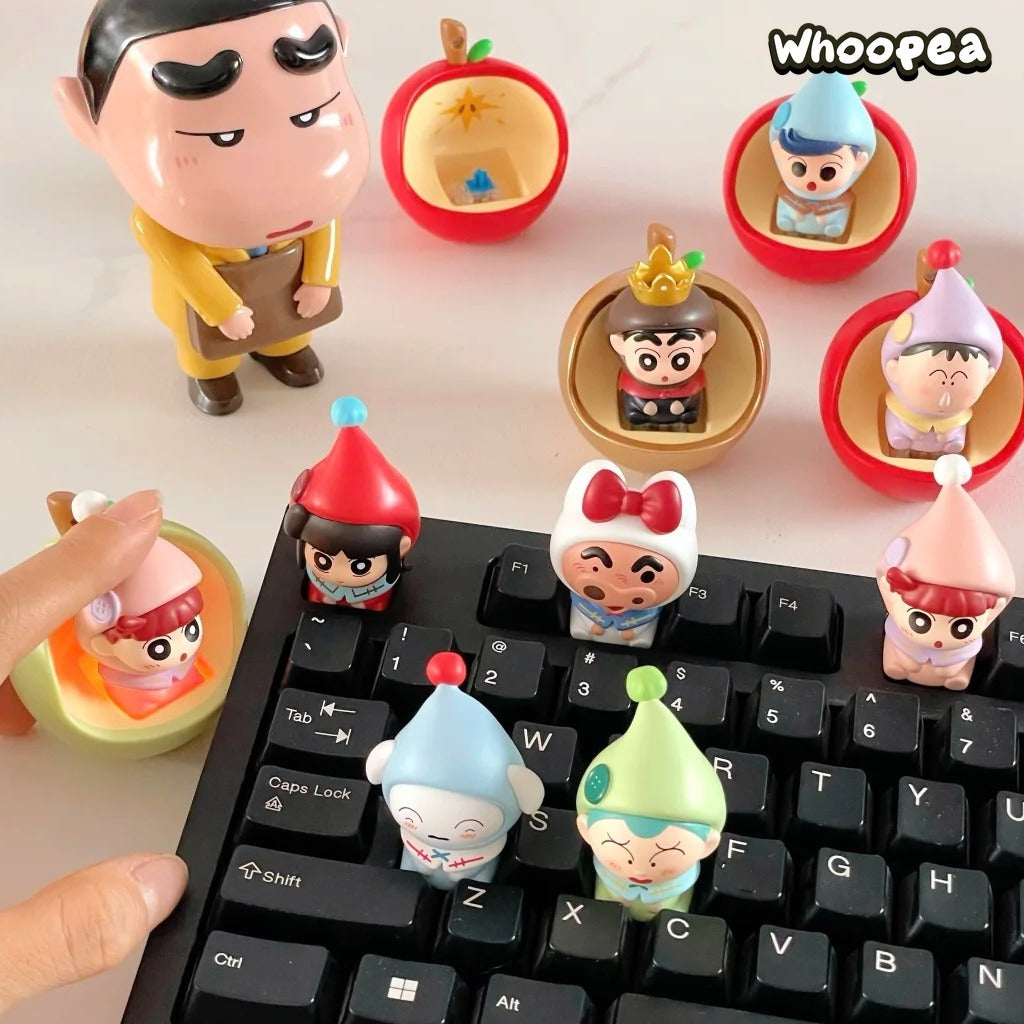 Crayon Shin-chan Dwarf Fairytale Series Bobblehead Figures Blind Box
