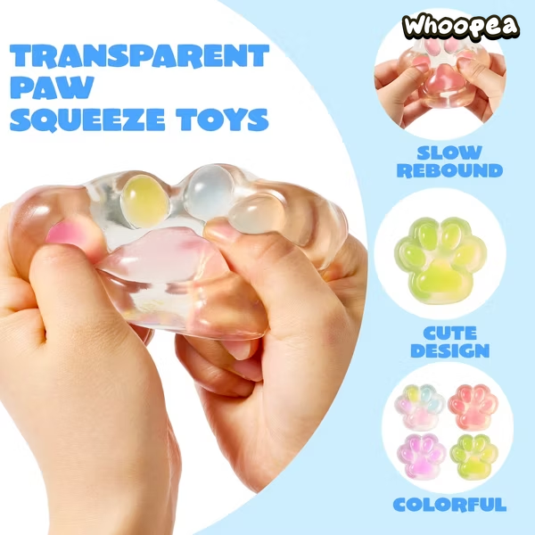 Crystal Cat Paw Taba Squishy - Sensory Fidget Toy