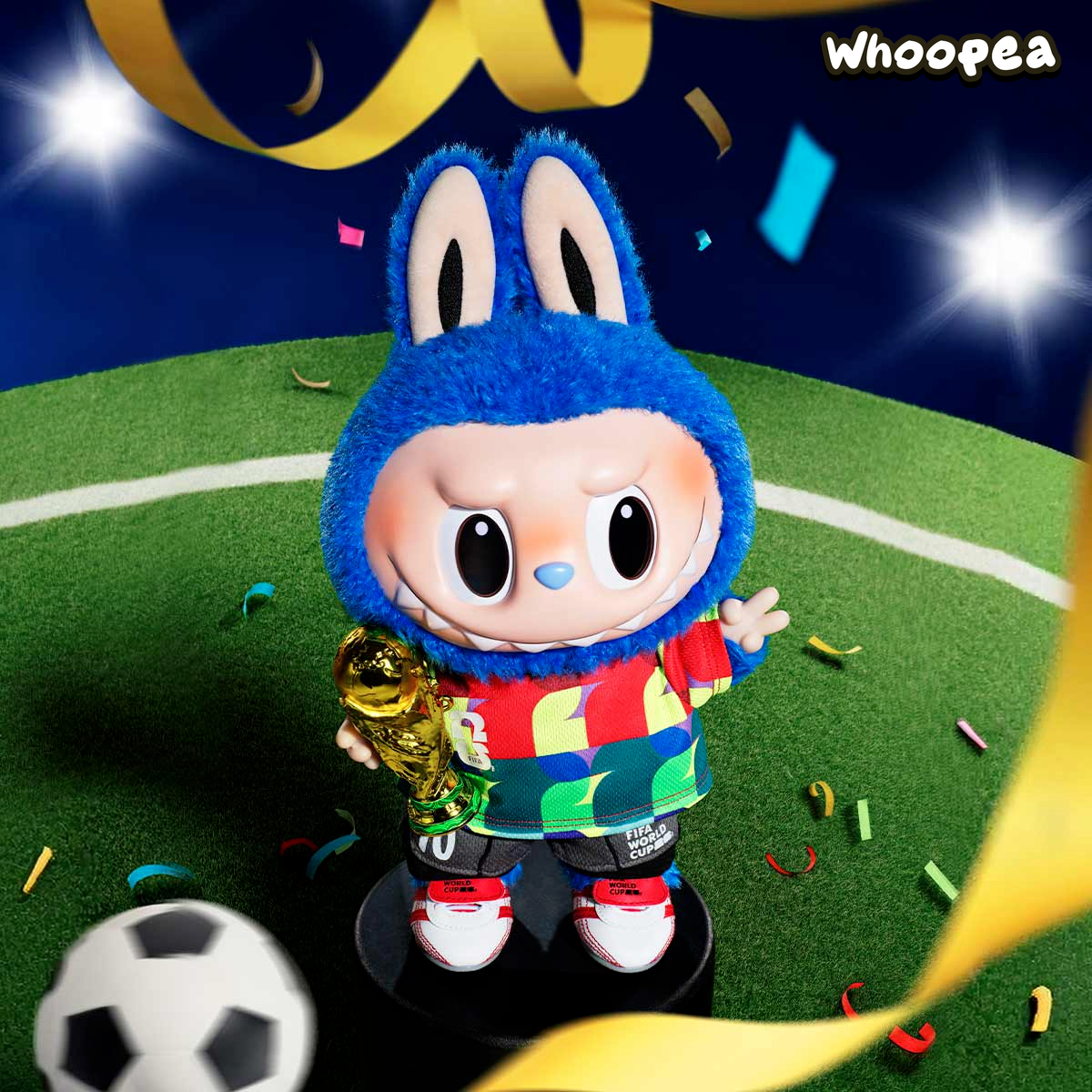 THE MONSTERS × FIFA SERIES-Catch the Win Vinyl Plush Doll – WHOOPEA