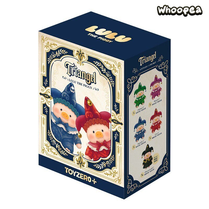 LuLu The Piggy Triangel PVC Face Plush Keychain Blind Box