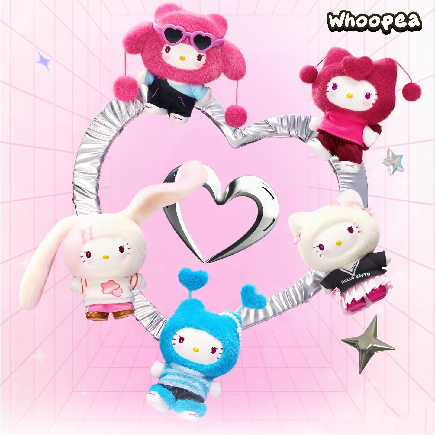 HELL0 KITTY Pop Star Series Plush Pendant, Blind Box