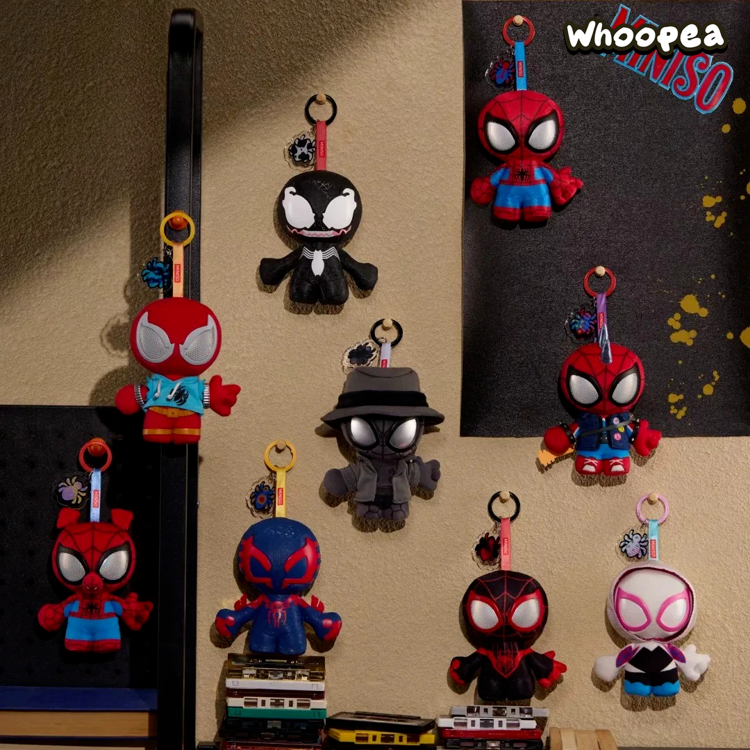 Marvel Spide Man Spider Sense Series Vinyl Face Plush Pendant Blind Box