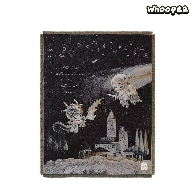 POP MART × Hirono Mist-Walker Series Jacquard Blanket