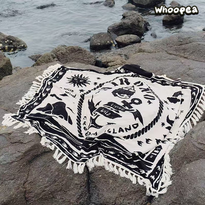 POP MART × Hirono Living Wild – Freedom Island Cloak Blanket