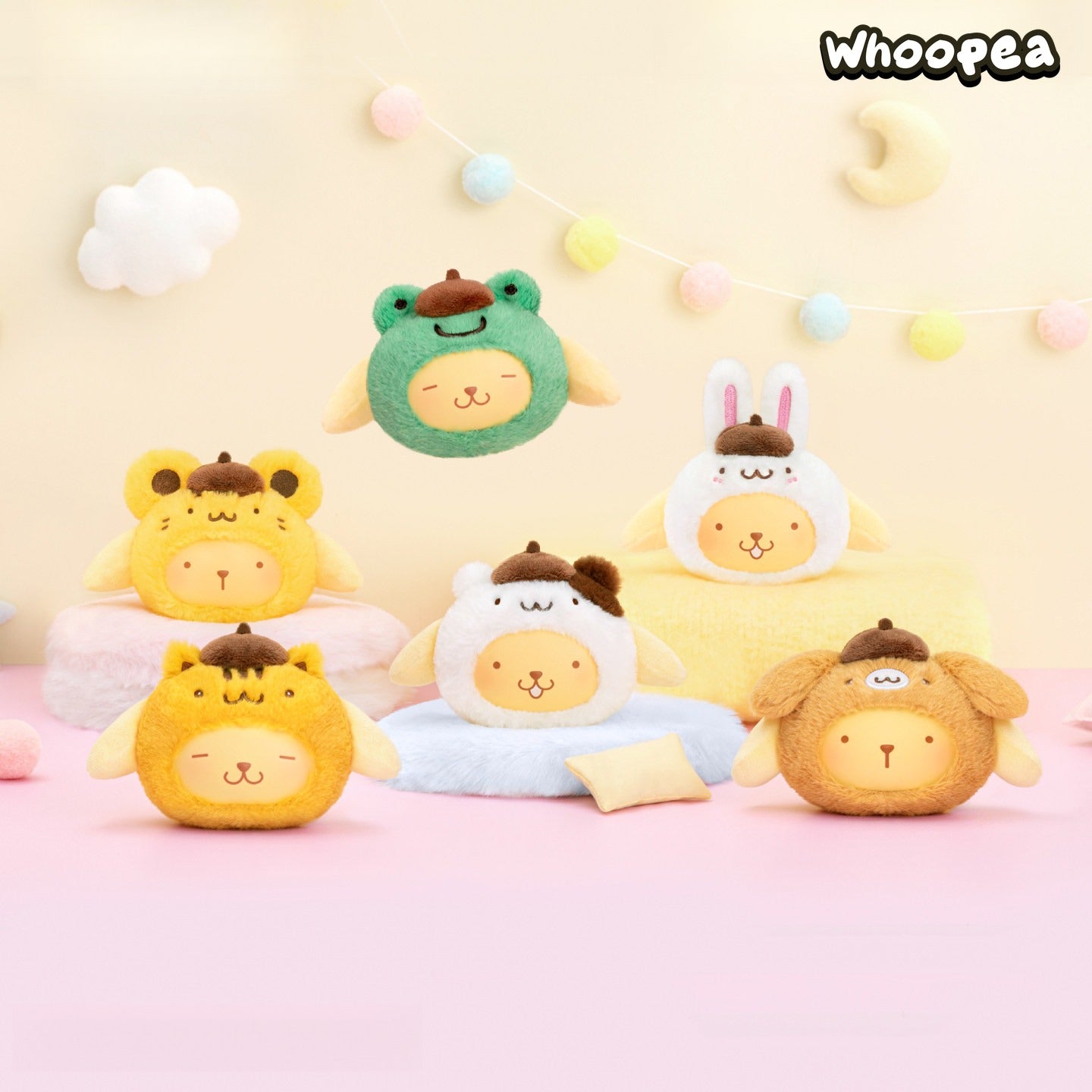 SANRI0 Pompompurin Good Friends Series Plush Pendant Blind Box
