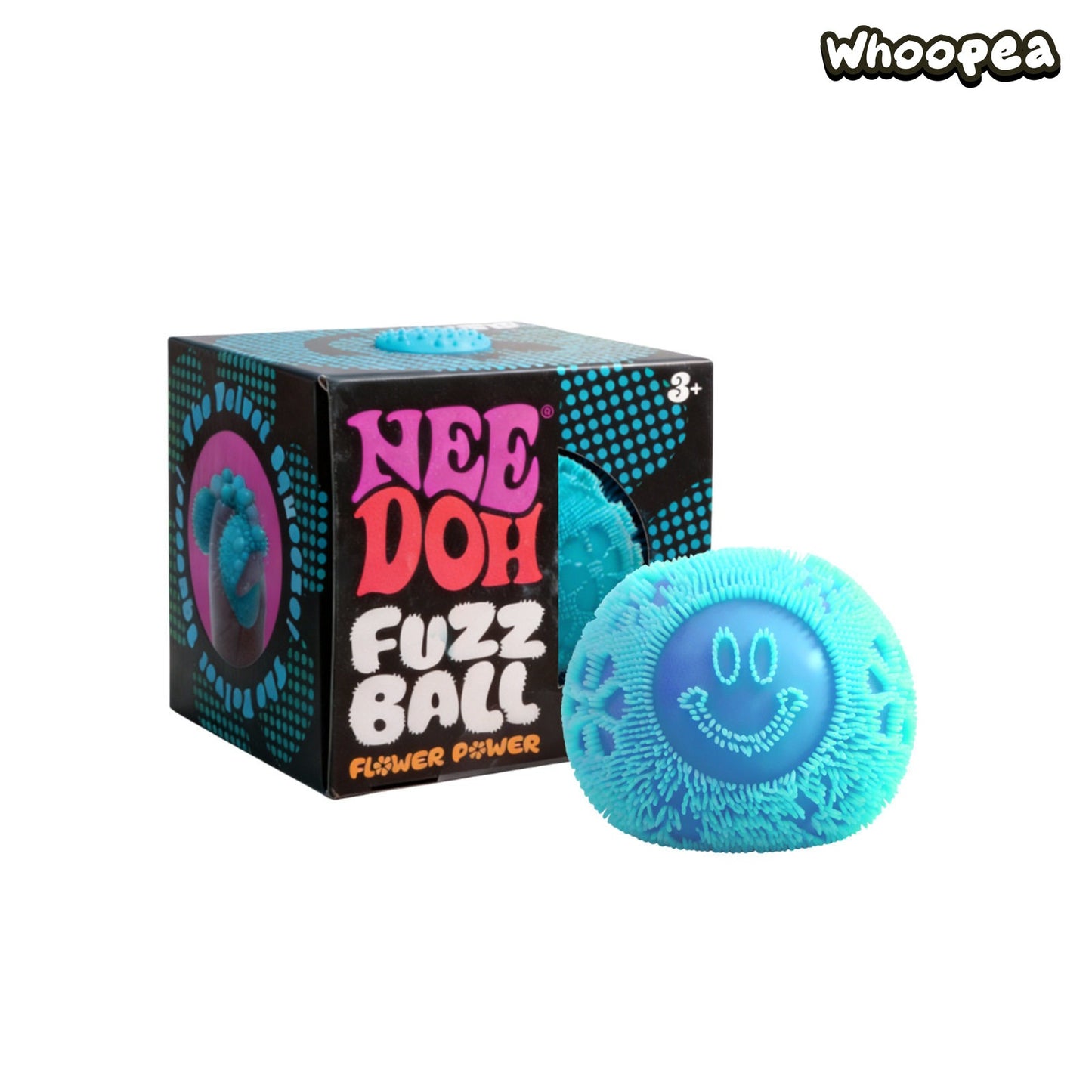 NeeDoh Schylling Fuzz Ball Flower Power Squishy Stress Toy