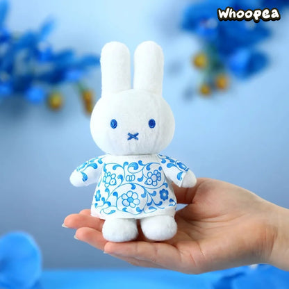 Miffy Chinese Blue And White Porcelain Plush Keychain, Limited Edition (PRE-ORDER)