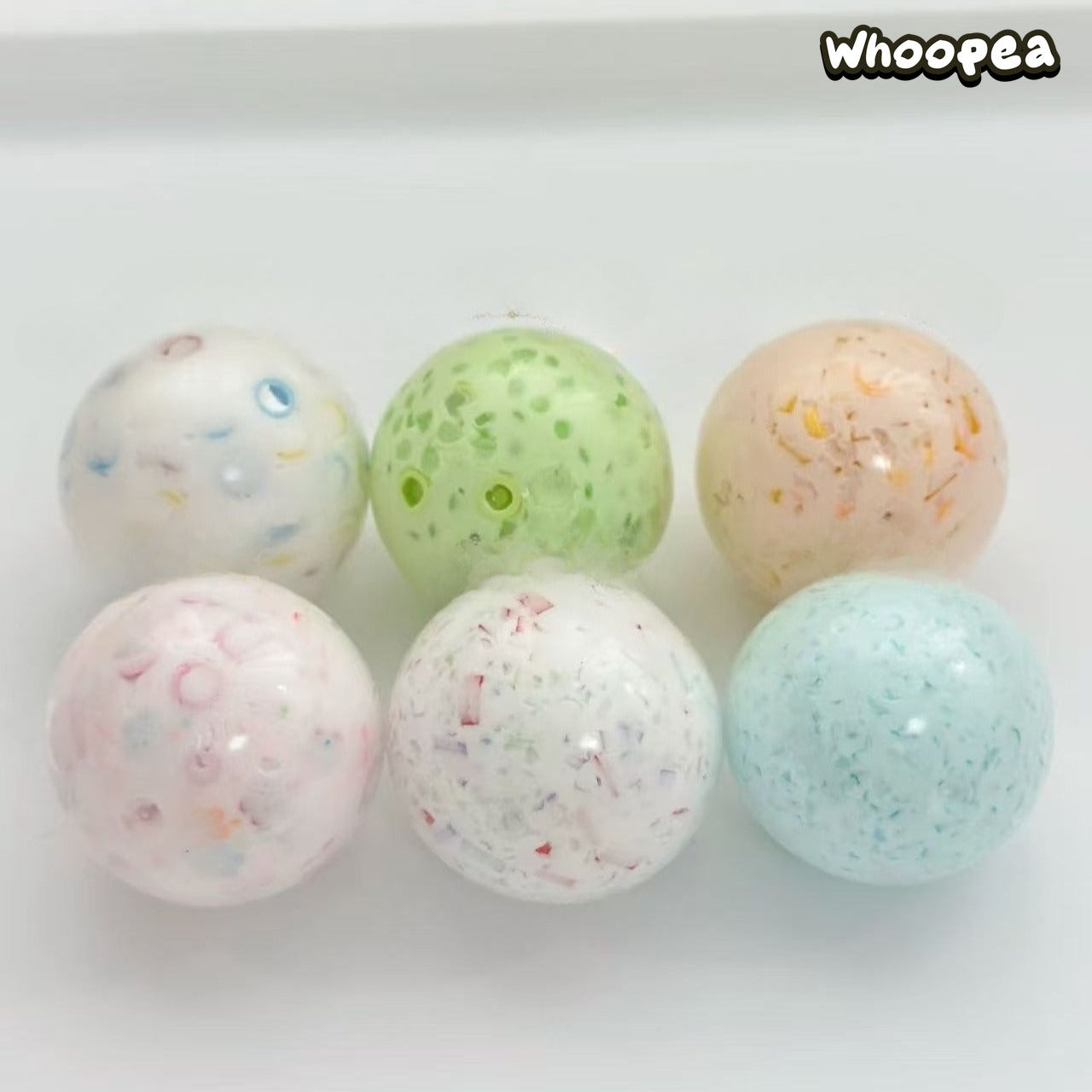 Handmade Crunchy Slush Squishy Ball 6 in 1 Set Collection - Sensory Fidget Toy