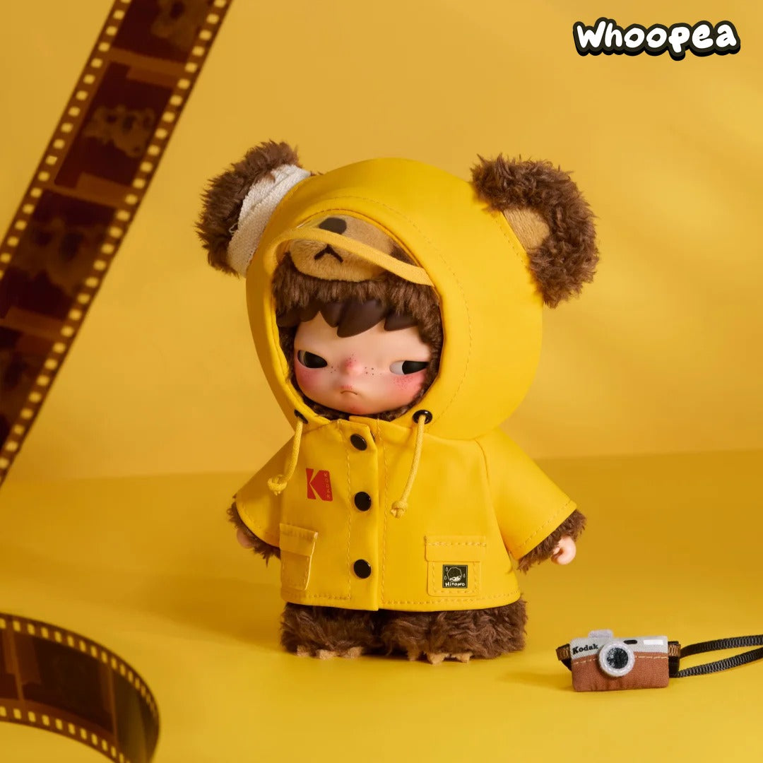 POP MART Hirono × Kodak Little Bear Vinyl Plush Pendant Hanging