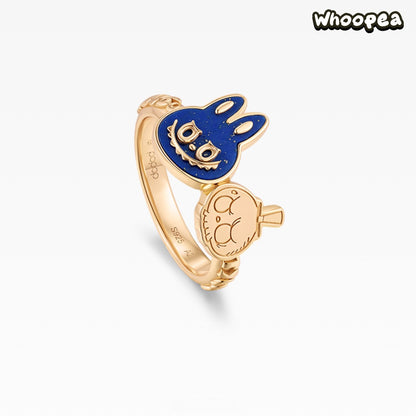POPOP LOVE CHAPTER Series LABUBU Gemstone Stud Ring