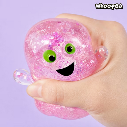 Halloween Glitter Ghost Slow Rising TPR Squishy - Sensory Fidget Toy
