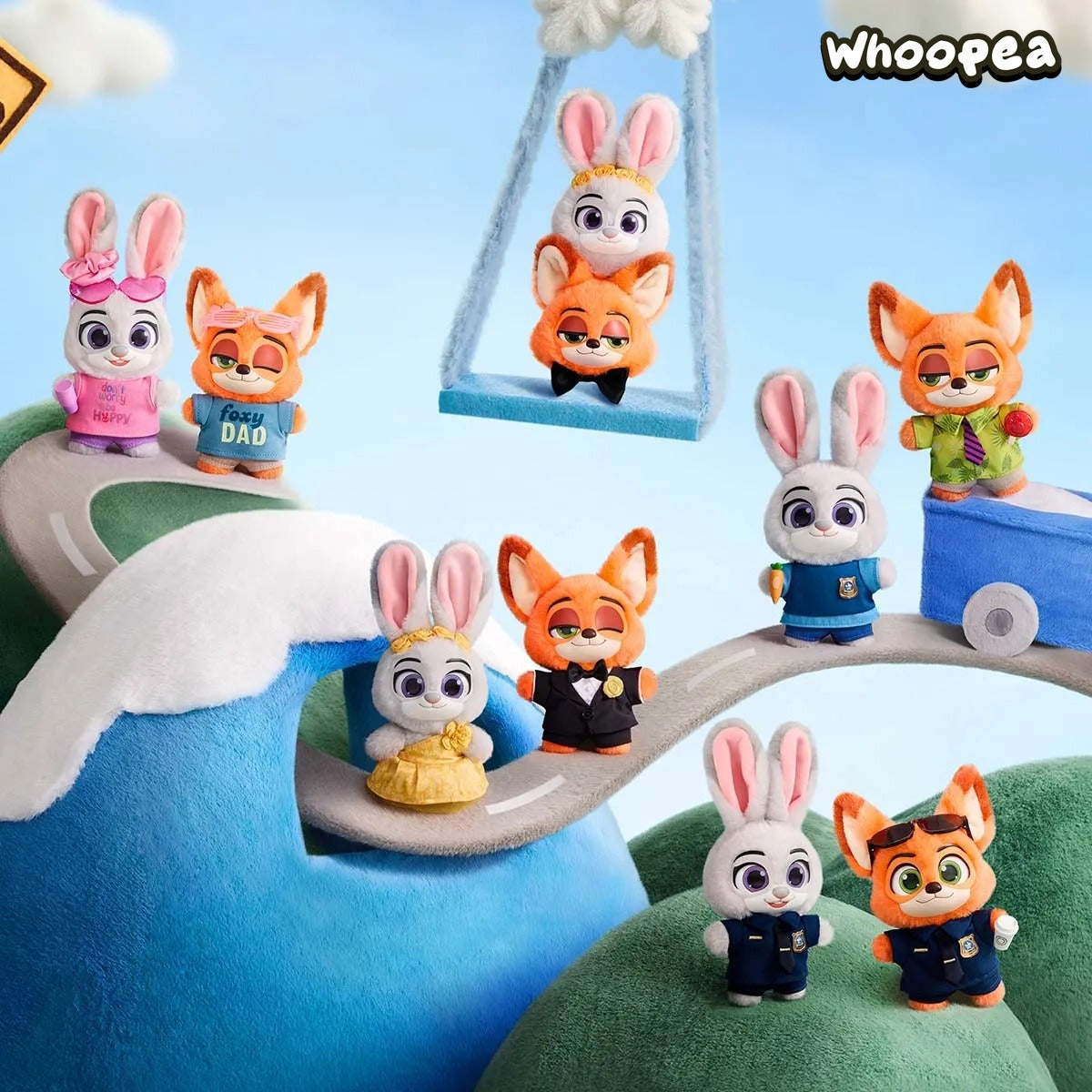 POP MART DSN Zootopia Ace Duo Series Plush Pendant Blind Box (PRE-ORDER)