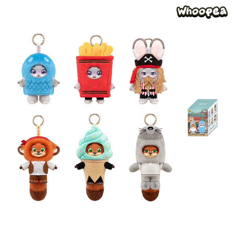 ZOOTOPIA 2 NICK and JUDY Best Undercover Keychain Plush Series Figure Blind Box
