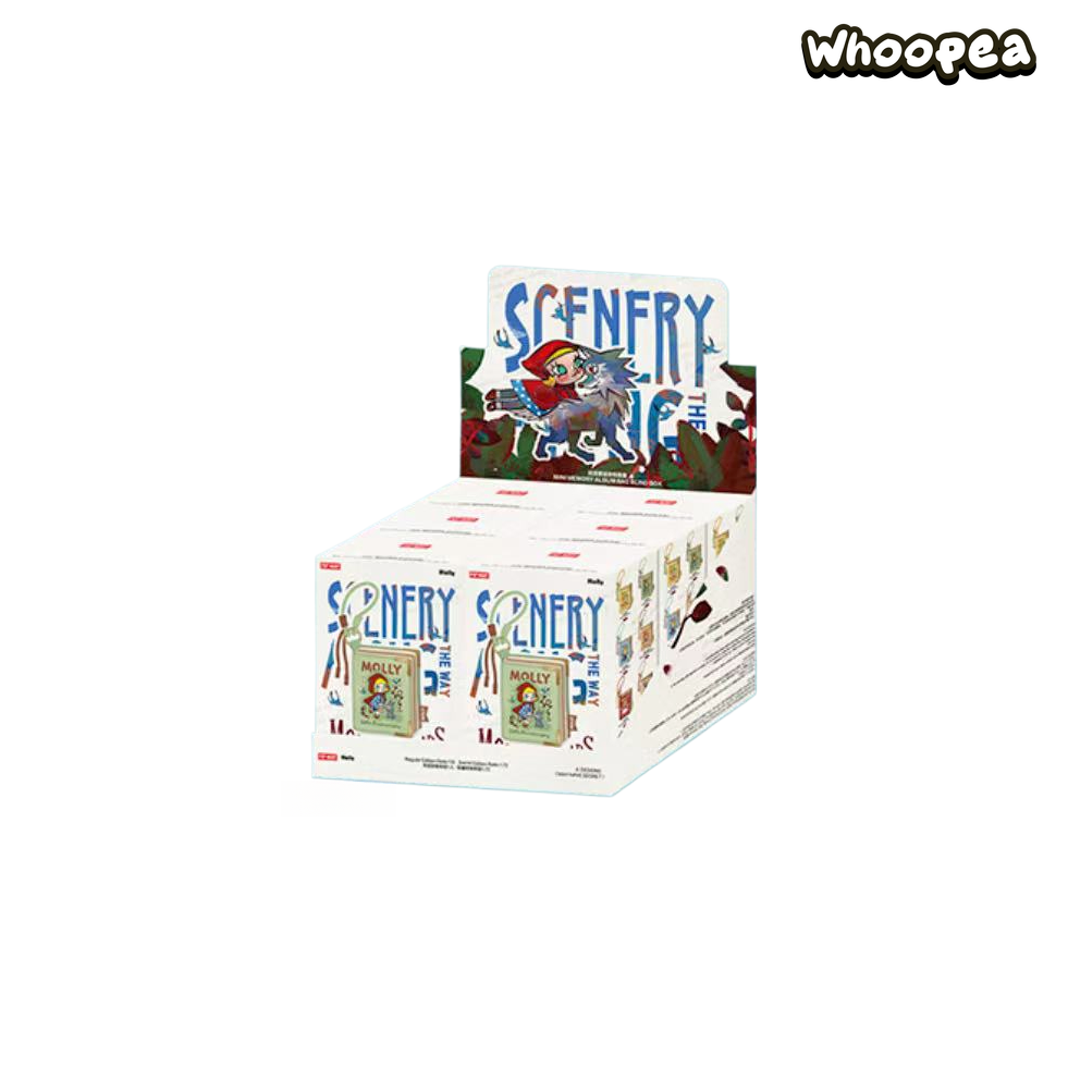 POP MART MOLLY 20th Anniversary Scenery Along the Way Series Retro Book Mini Bag Blind Box