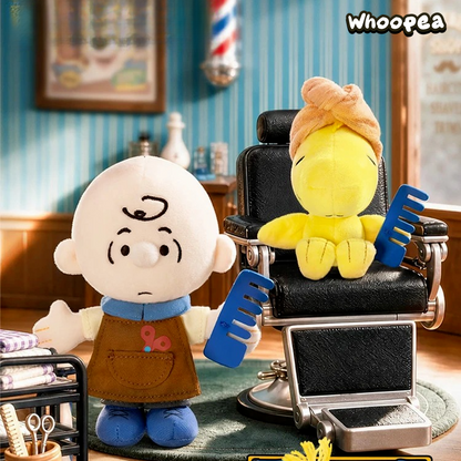 PEANUTS SNOOPY BARBER SHOP Series Plush Keychain Blind Box