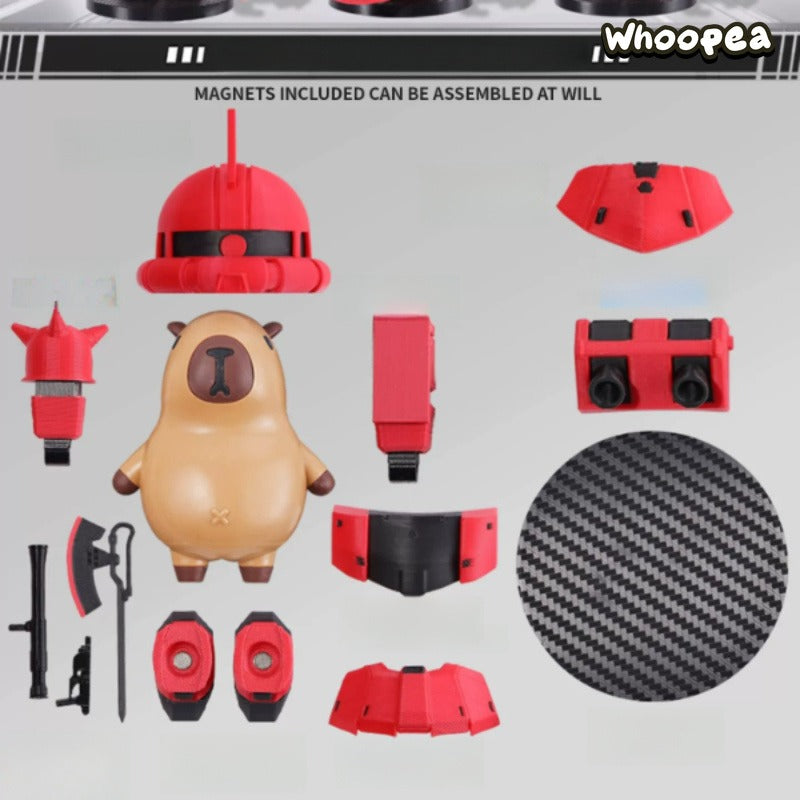 Iron Capybara Series 3D Printed Magnetic Figure