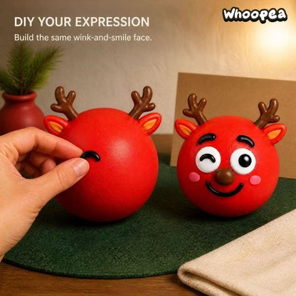 Christmas Funny Face Shaving Foam Filled Squishy - Sensory Fidget Toy