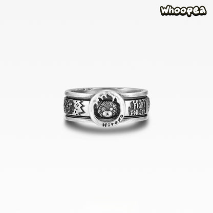 POPOP Jewelry HIRONO Fight for Joy Series Challenge Letter Ring