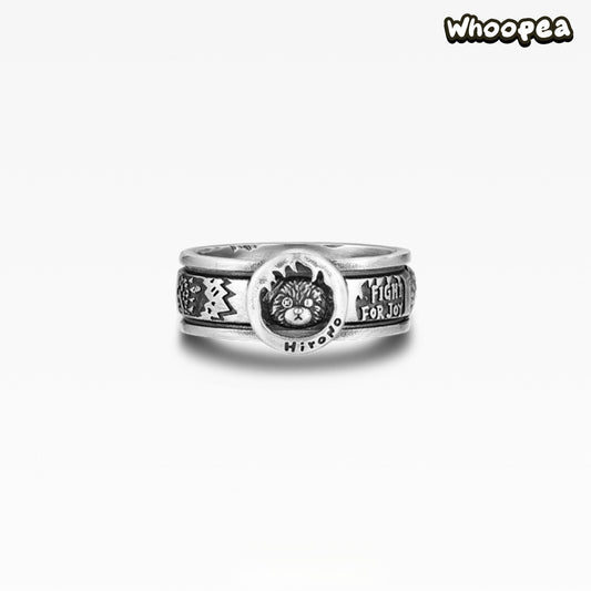 POPOP Jewelry HIRONO Fight for Joy Series Challenge Letter Ring