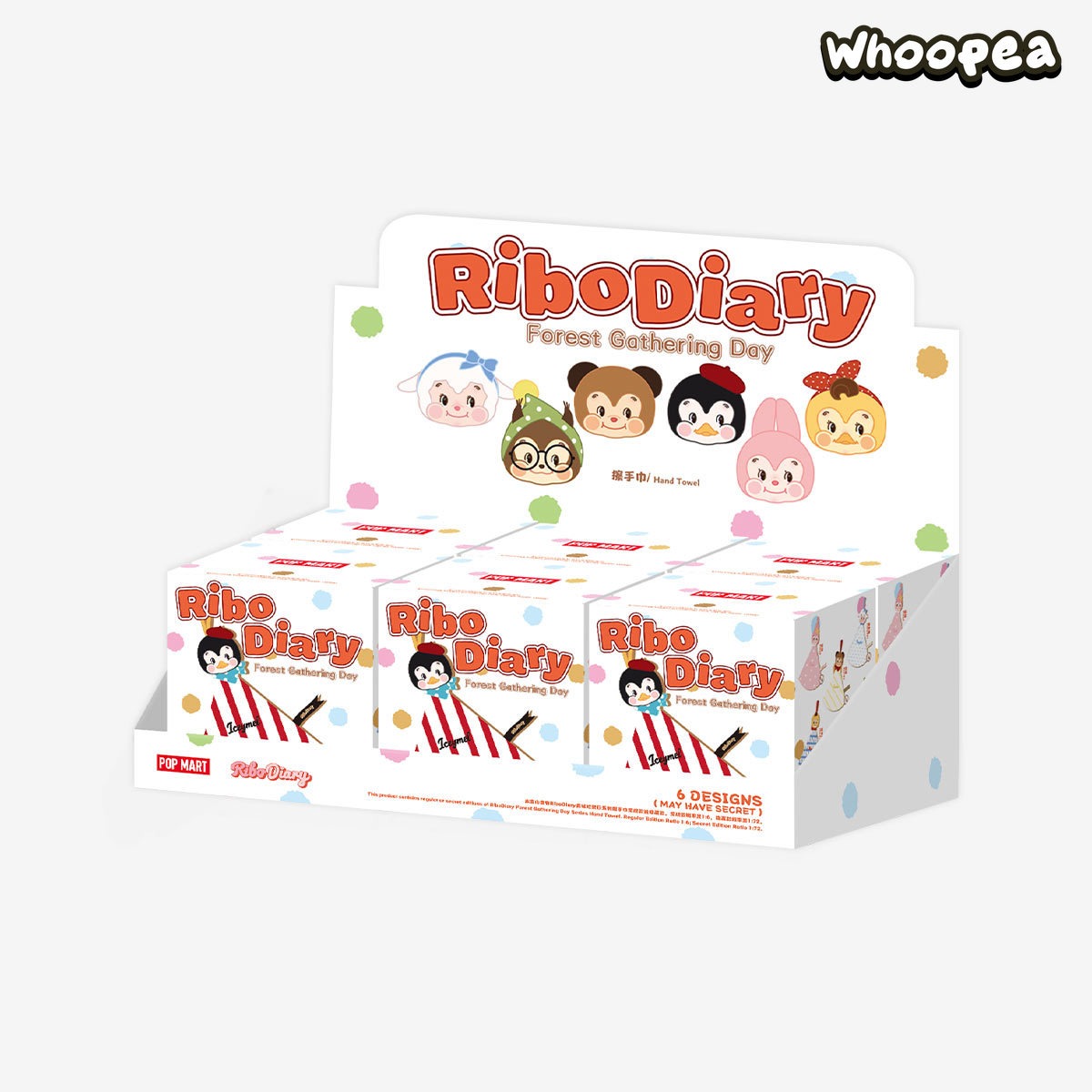 POP MART RiboDiary Forest Gathering Day Series Hand Towel Blind Box (PRE-ORDER)