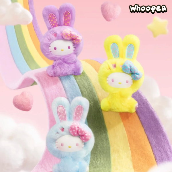 SANRI0 HK Rainbow Bunny Series Plush Pendant Blind Box (PRE-ORDER)