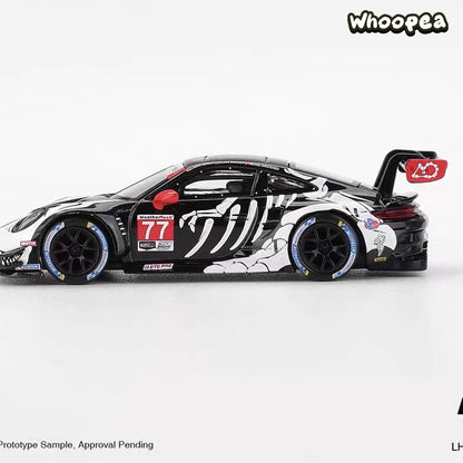 MINI GT #1143 Porsche 911 GT3 R #77 AO Racing "Oreo" 2024 Le Mans 1/64 Diecast