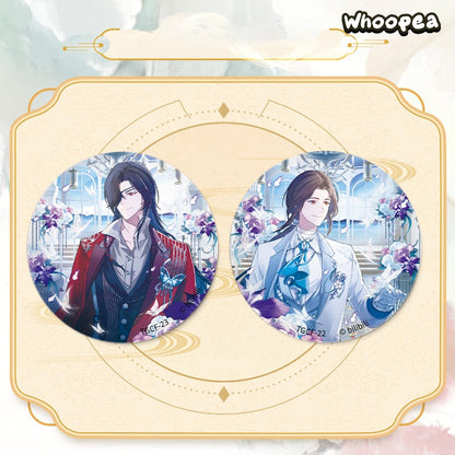 Heaven Official Blessing Silver Butterflies on Flowers Series Badge Blind Box