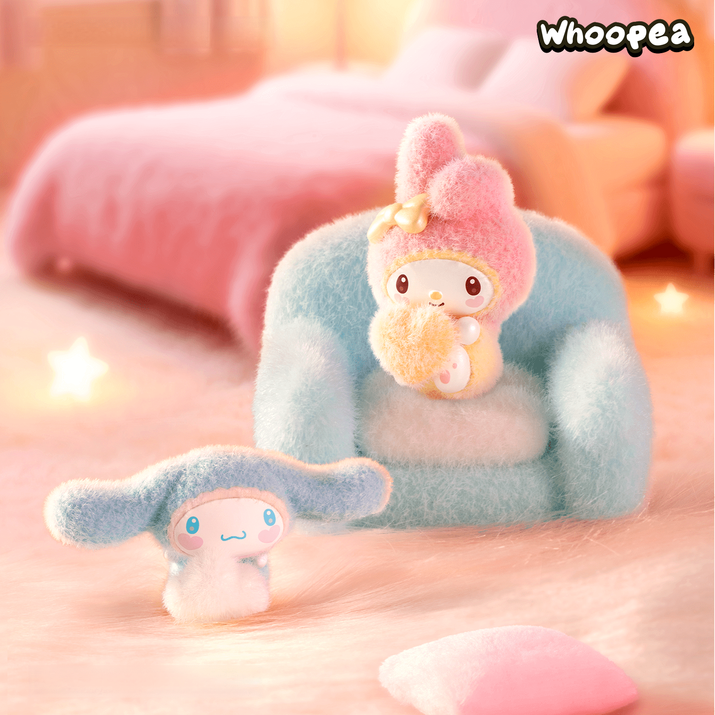 SANRI0 Fuzzy Rainbow Babies Series Mini Beans Blind Box