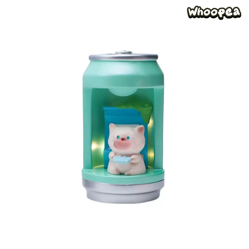 Cat in Shining Soda Series Figurine Blind Box