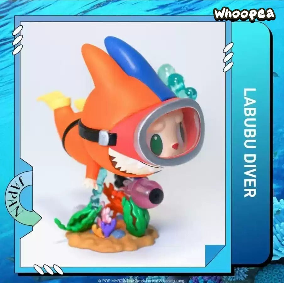 POP MART THE MONSTERS - LABUBU DIVER Series Figure Hanging Card, PTS 2024 Exclusive